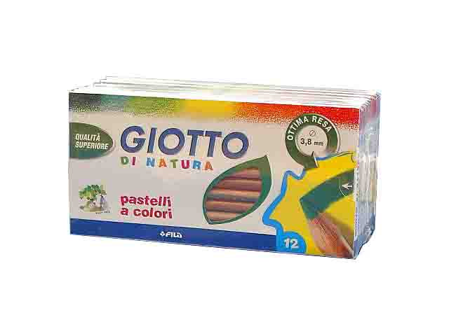 Matite colorate tondi fusto in legno in cedro colori assortiti D 3.8 mm Giotto
