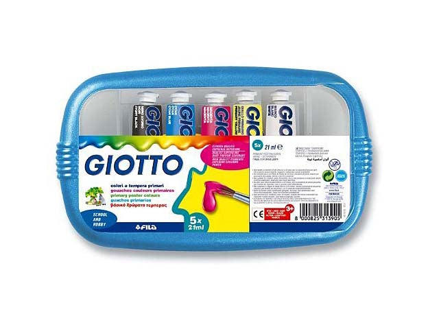 Tempera acrilica Giotto colori assortiti 21 ml