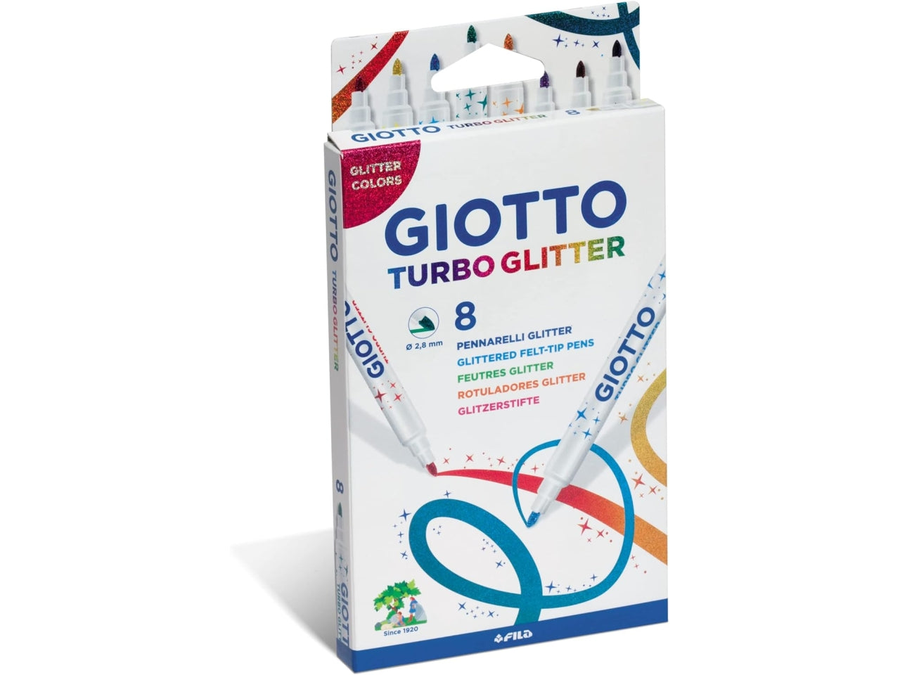 Pennarelli turbo glitter 8 pezzi 425800