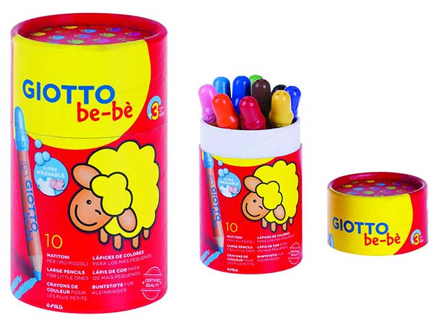 Matite da disegno Giotto Matitoni colorati pensati legno L 10.5 cm, mina 0.7 mm