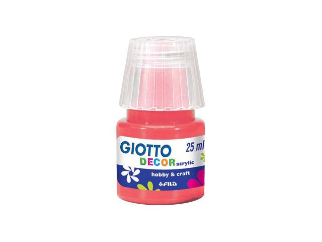 Tempera acrilica Giotto rosso vermiglione 25 ml