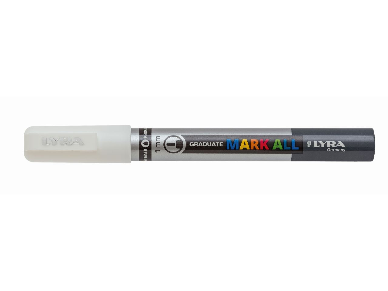 Marcatore lyra graduate mark all misura 1mm colore bianco