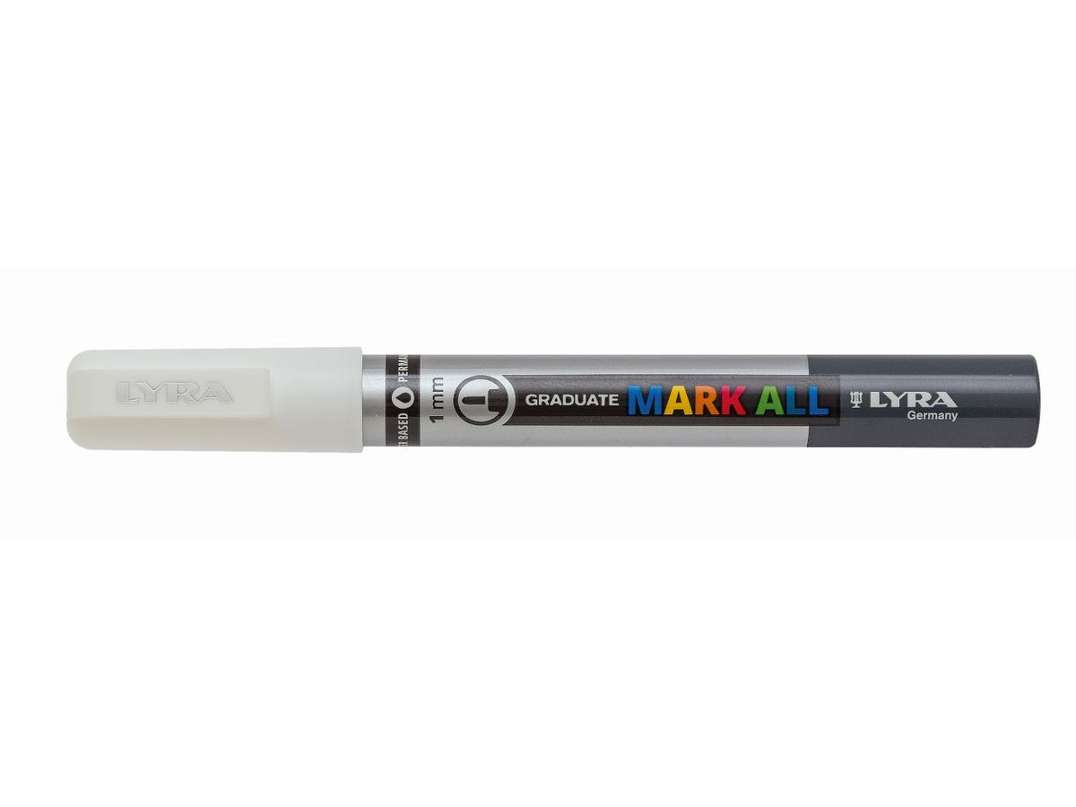 Marcatore lyra graduate mark all misura 1mm colore bianco