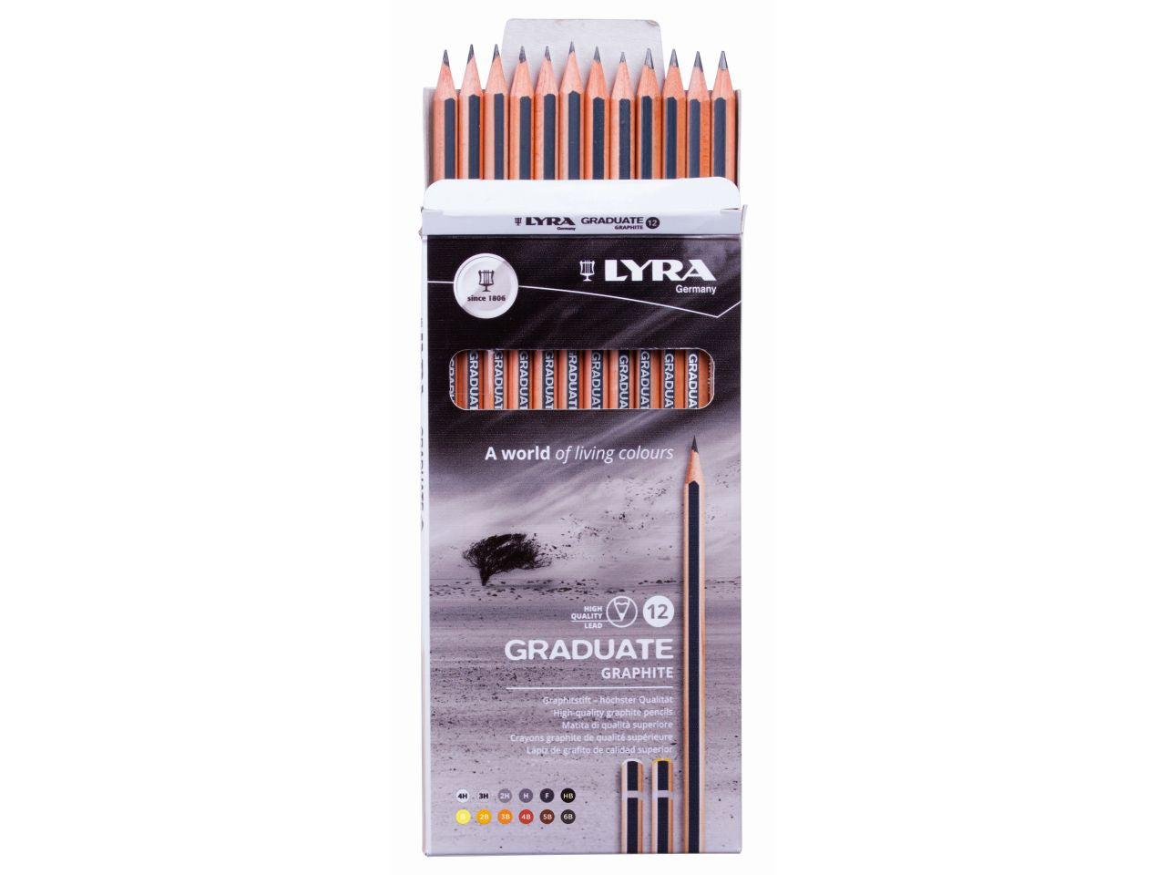 Matite lyra graduate graphite alta qualita' - la confezione comprende 12 matite
