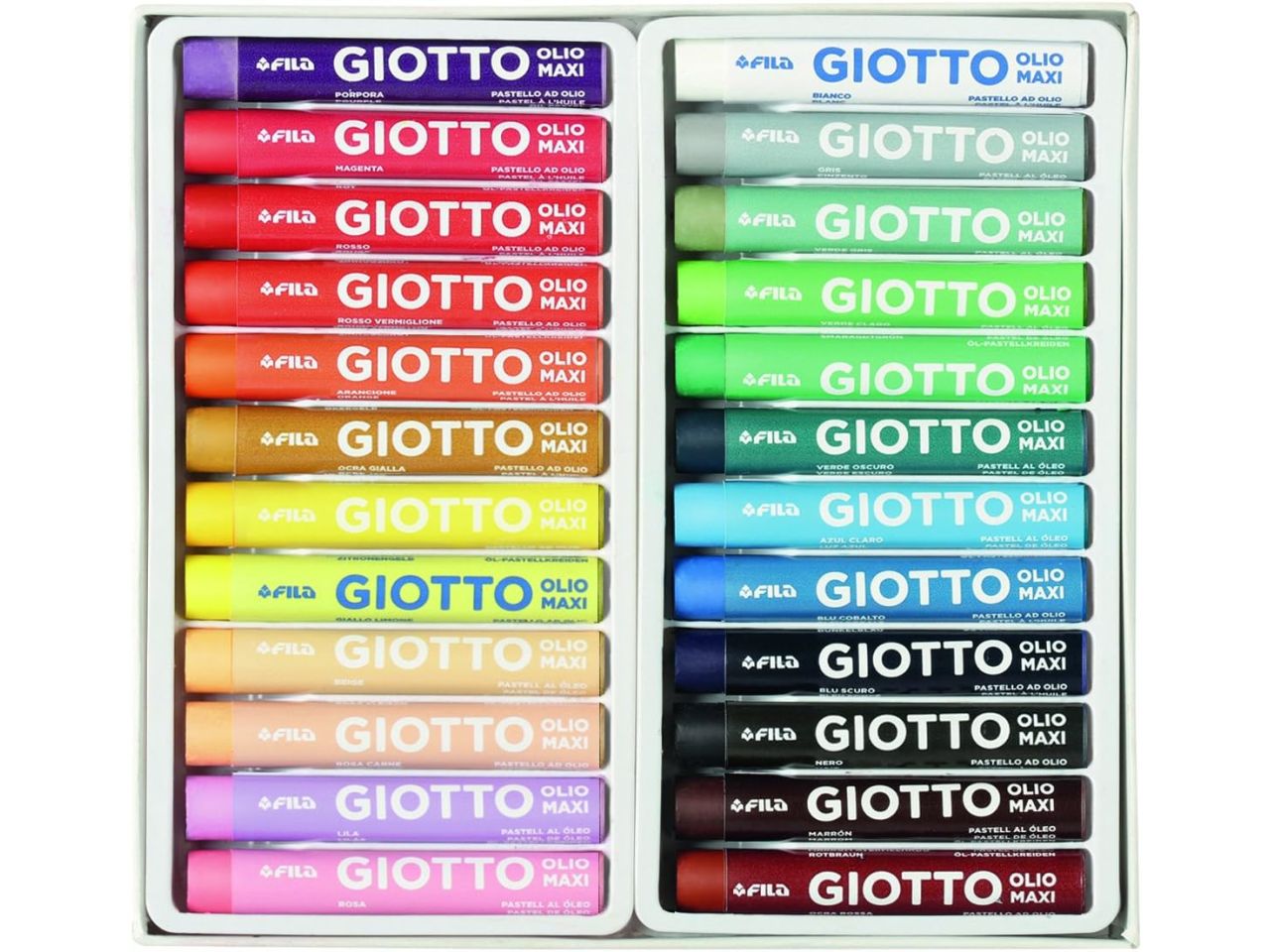 Giotto pastelli ad olio - la confezione comprende 24 pezzi F293800
