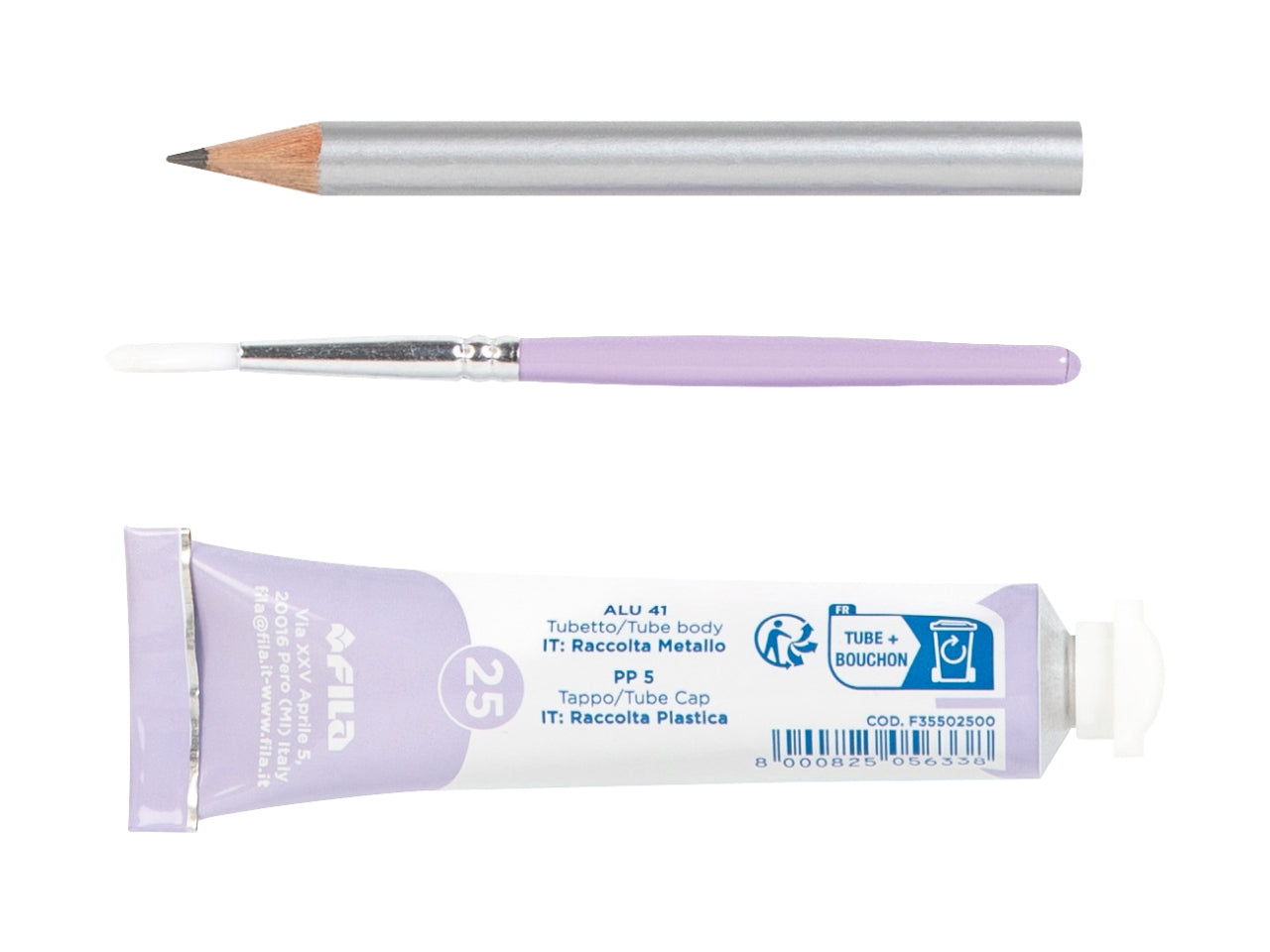 Giotto tempera Candy Collection confezione da 7 tempere, 1 pennello e 1 matita