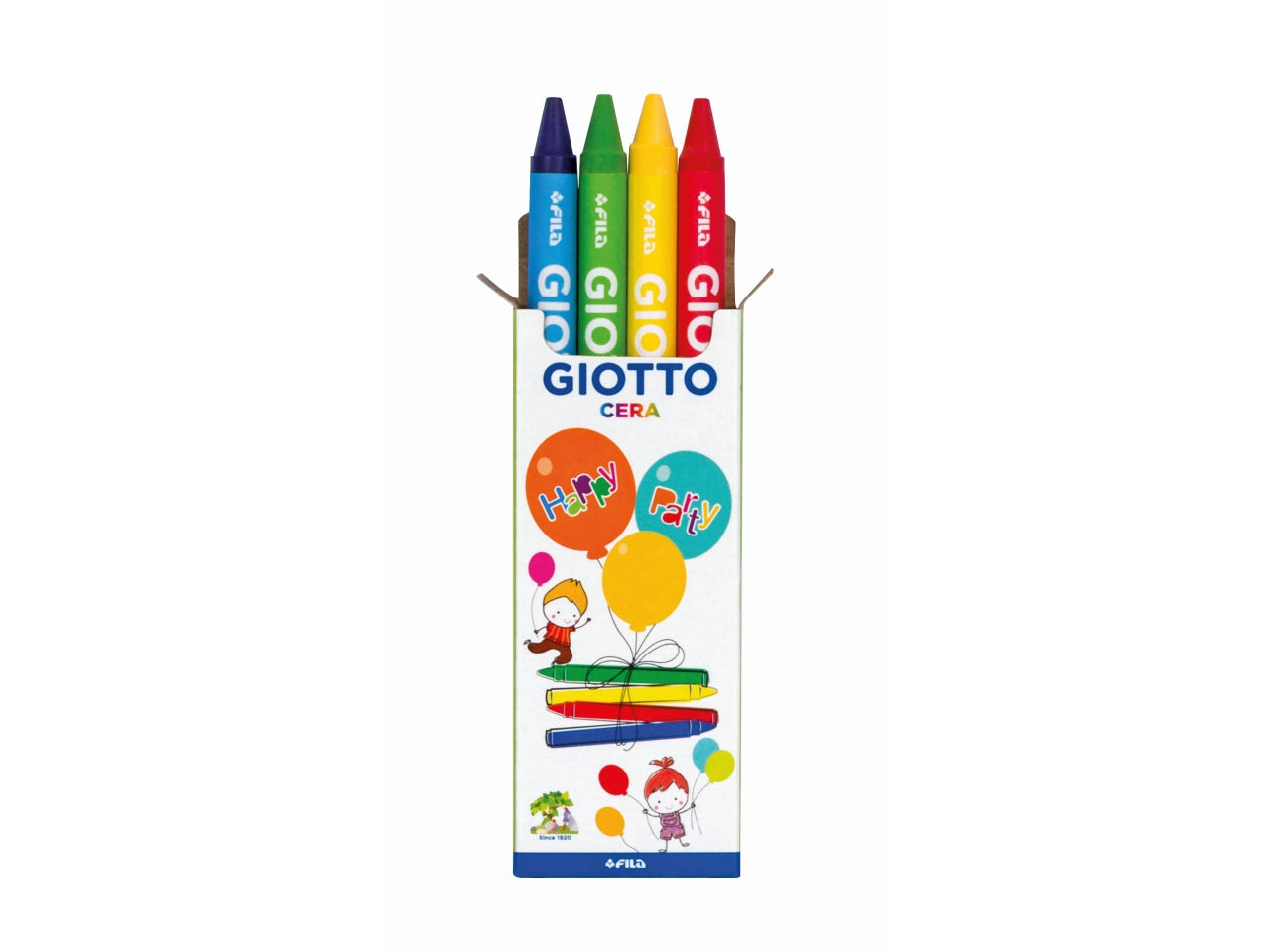 Giotto Party Gift, Set Pastelli a cera per feste di compleanno, 3 +