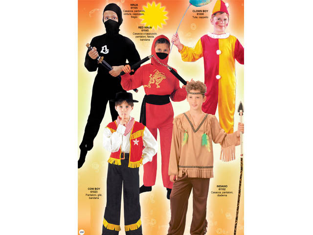 Costume bambino clown boy tg.m 1000m