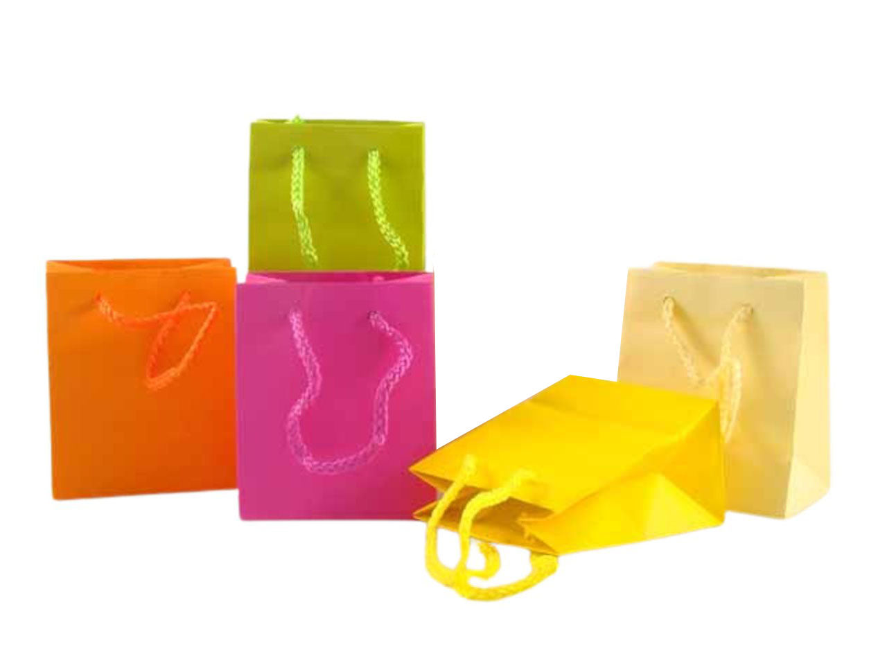Shopper carta colorata 10x6,5x12cm sh73877