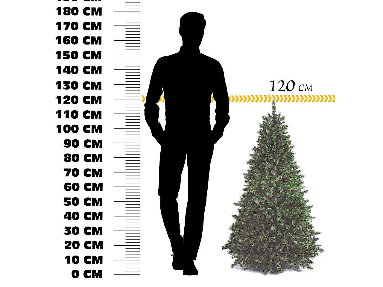 Albero di natale newtiffany 120cm d.78cm 326 rami montaggio a gangio pvc