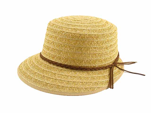 Cappello donna visierone panna in carta tg 57