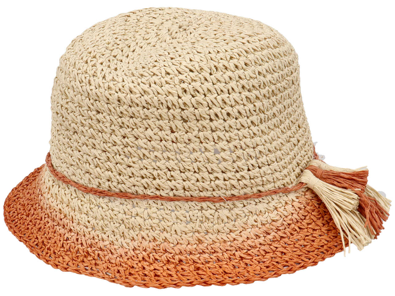 Cappello donna carta crochet in colori assortiti