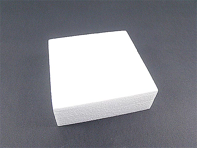 Base quadrata in polistirolo 15x5cm