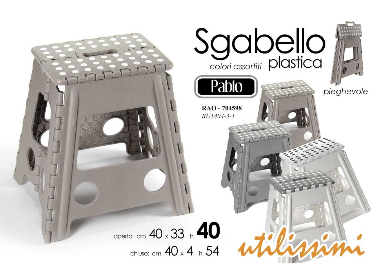 Sgabello 40x33x40cm 704598