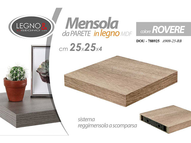 L.rovere mensola 25x25x4cm 788925
