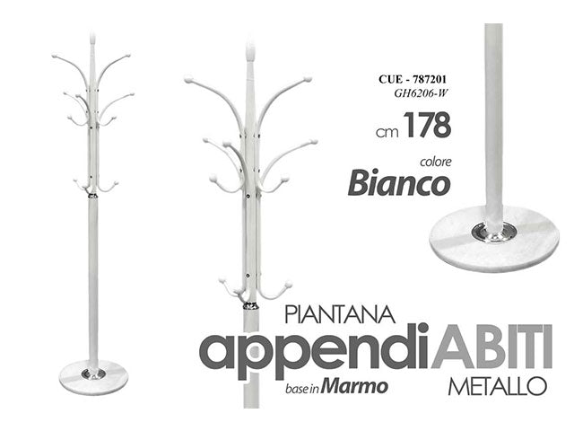 Linea cue appendiabiti 178cm bianco 787201