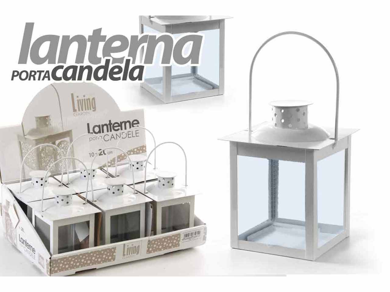 Lanterna bianca 10x20cm 732812