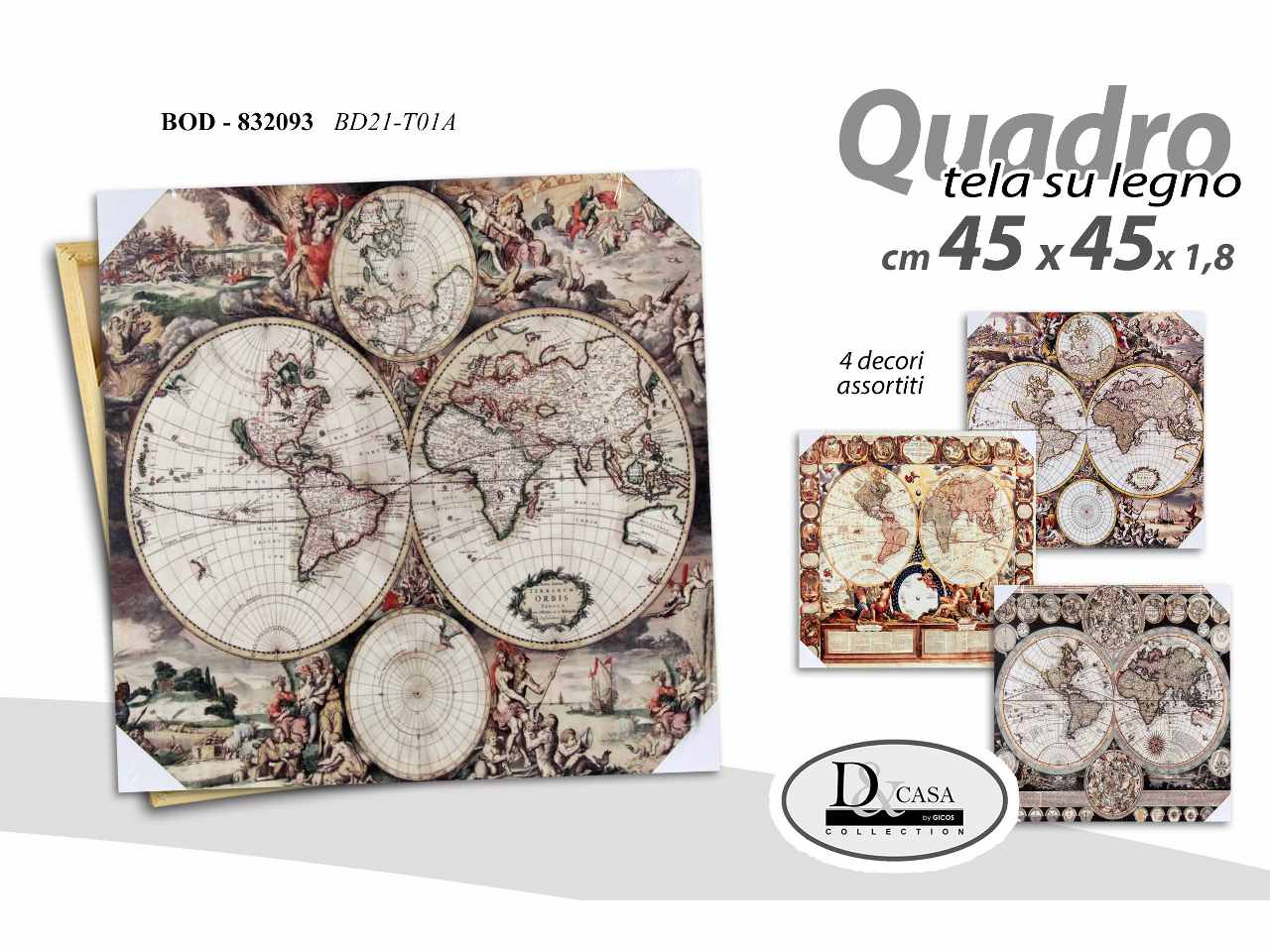 Quadro 45x45x1,8cm 832093