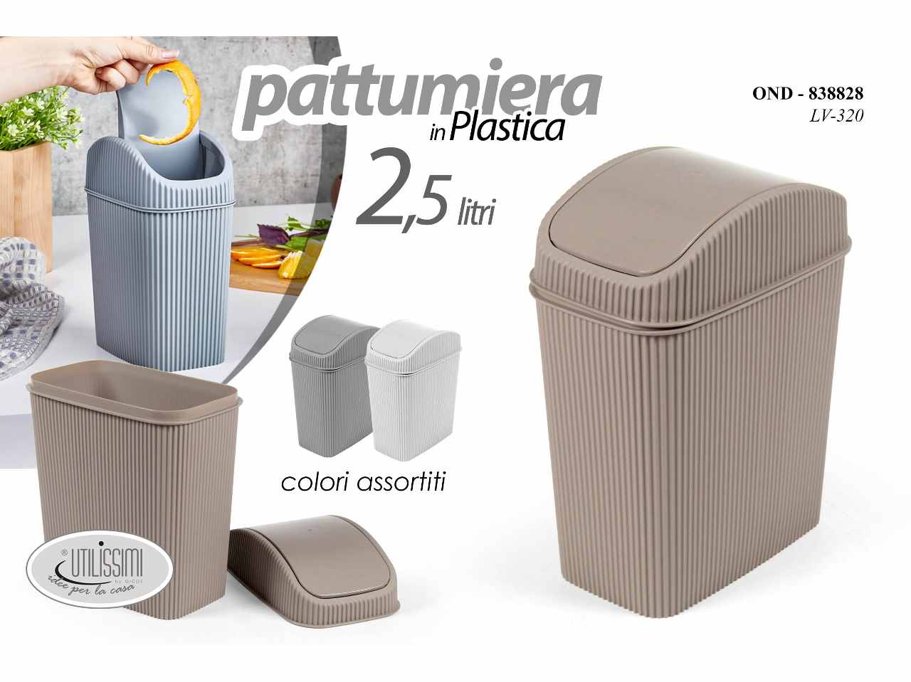 Pattumiera tav.2,5lt 838828