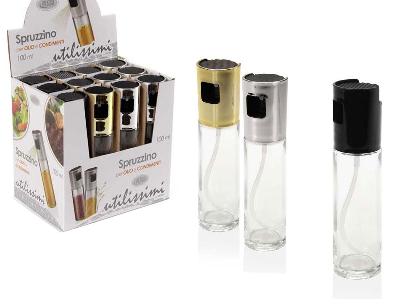 Oliera spray capacita' 100ml misura 4x17cm