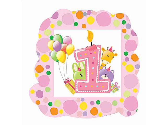 Festone bifacciale 1 compl.rosa54417