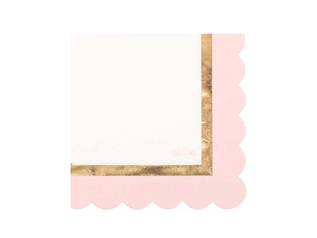 Tovaglioli chic rosa 33x33cm 16 pezzi 63854
