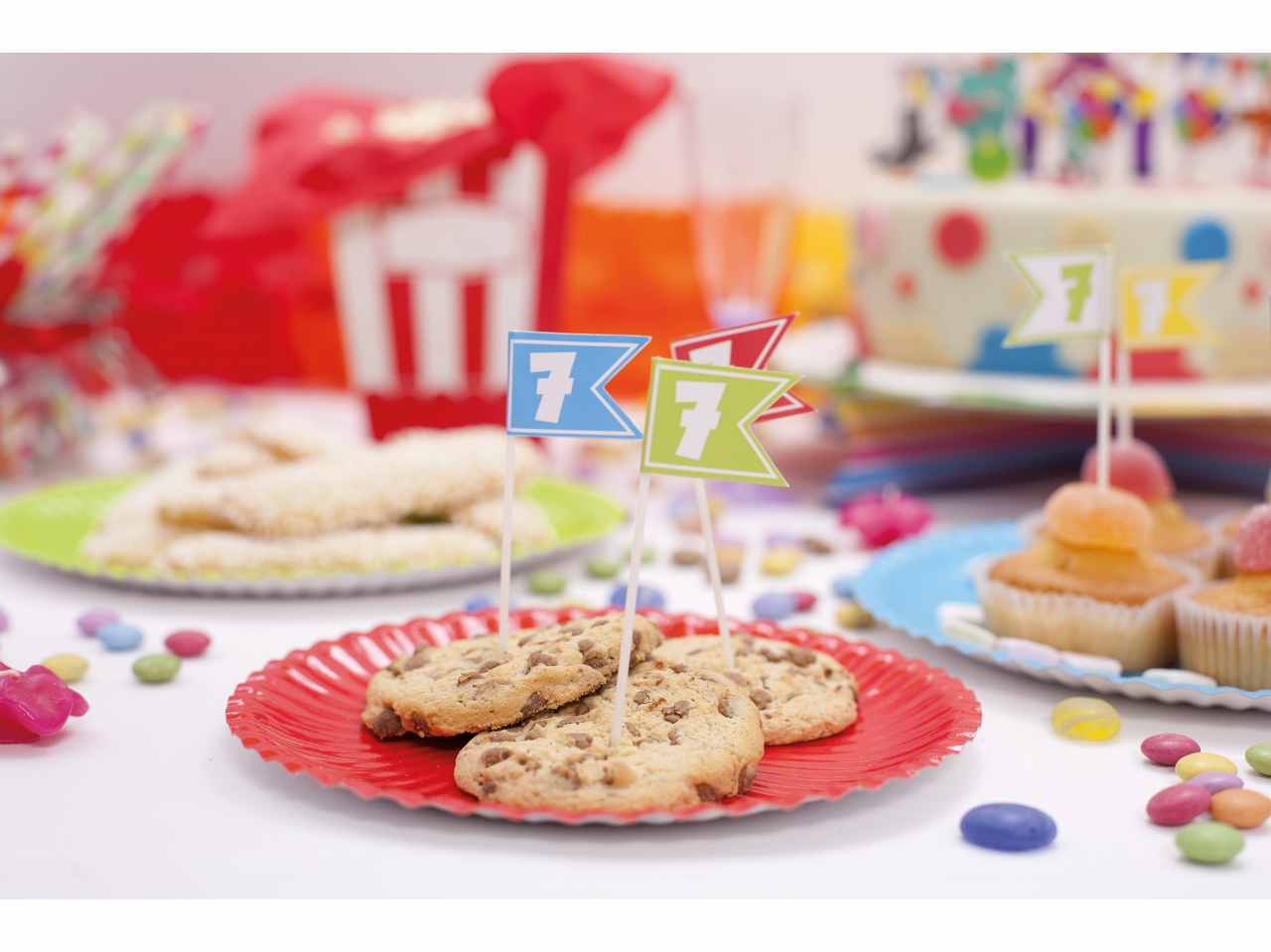 Bandierina per aperitivi n7 10cm 20 pezzi 50287