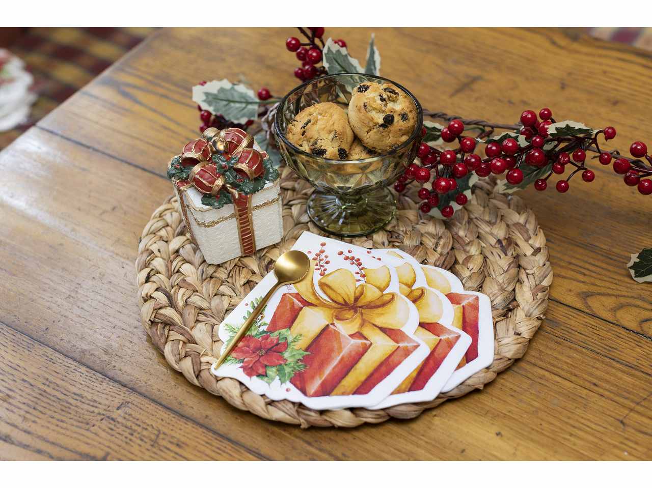 Tovaglioli sagomati christmas gift cm33x33 16 pezzi$