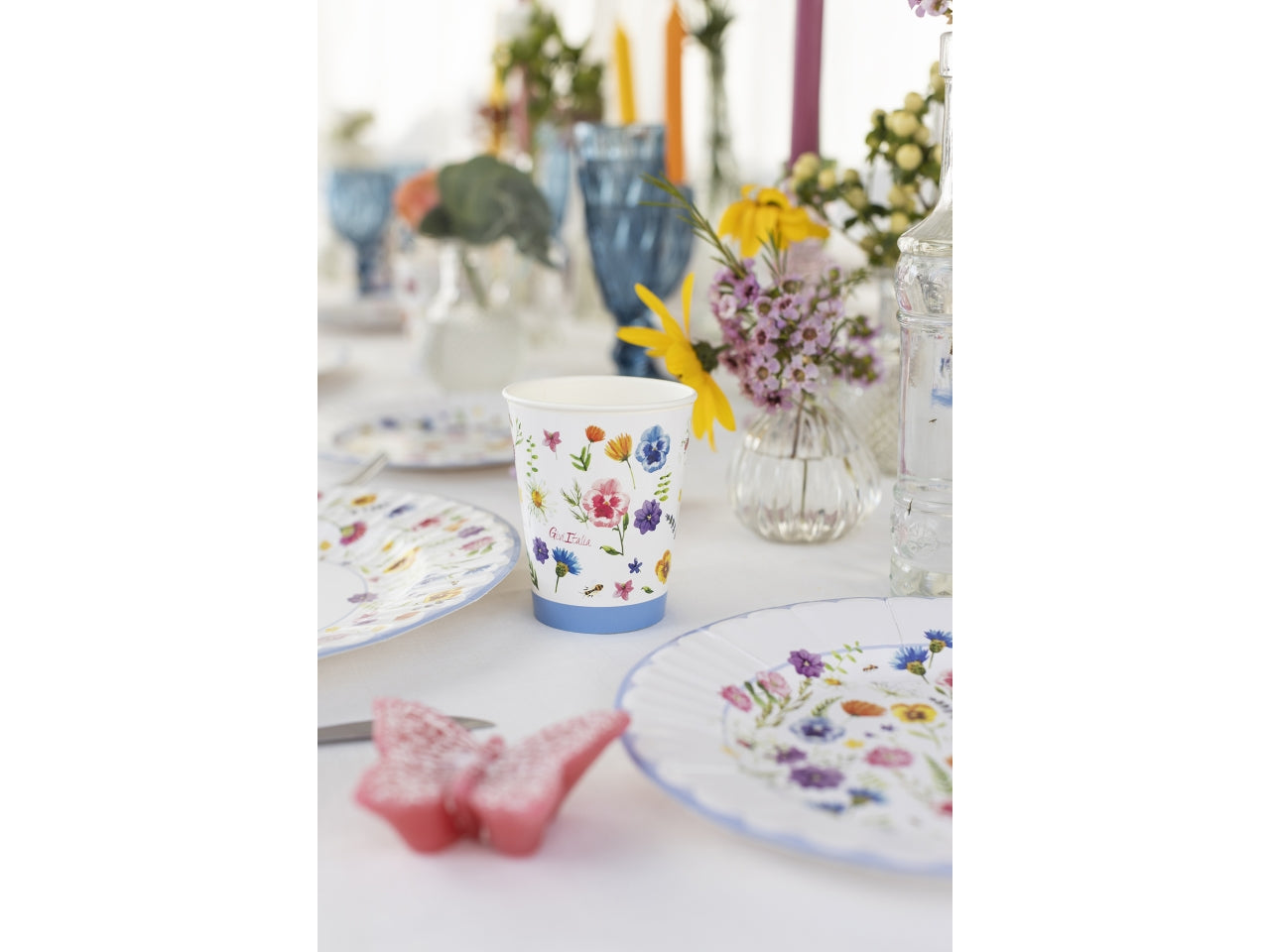 Bicchieri decoro botanical - la confezione contiene 8 bicchieri