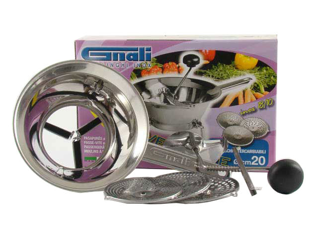 Passaverdure inox 18/10 20cm psv20