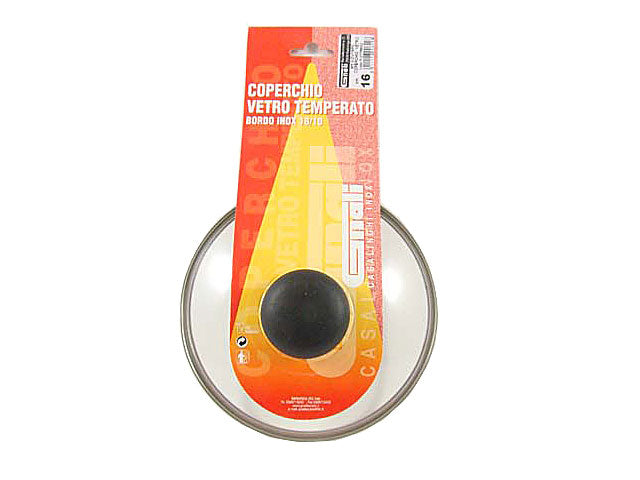Coperchio vetro temperato 16cm cov16pc