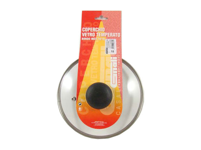 Coperchio vetro temperato 18cm cov18pc