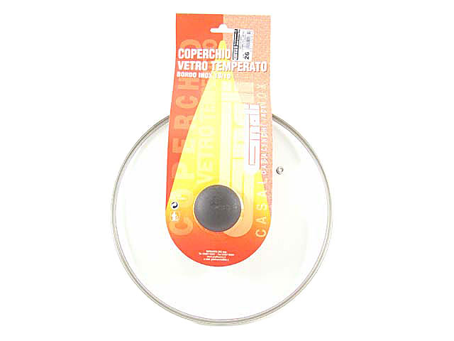 Coperchio vetro temperato 26cm cov26pc