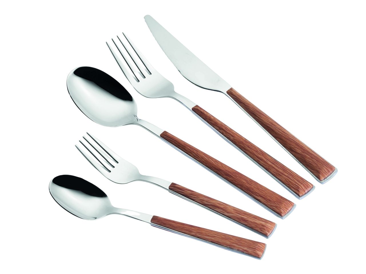 Cucchiaio tavola manico rovere set da 6 cucchiai