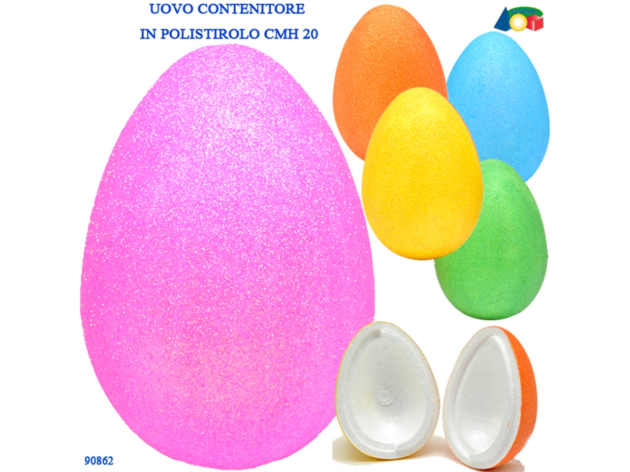 Uovo contenitore in polistirolo