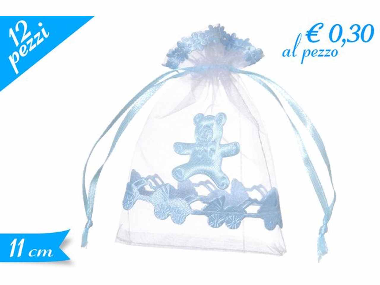 Sacchetto c/laccio azzurro 571015