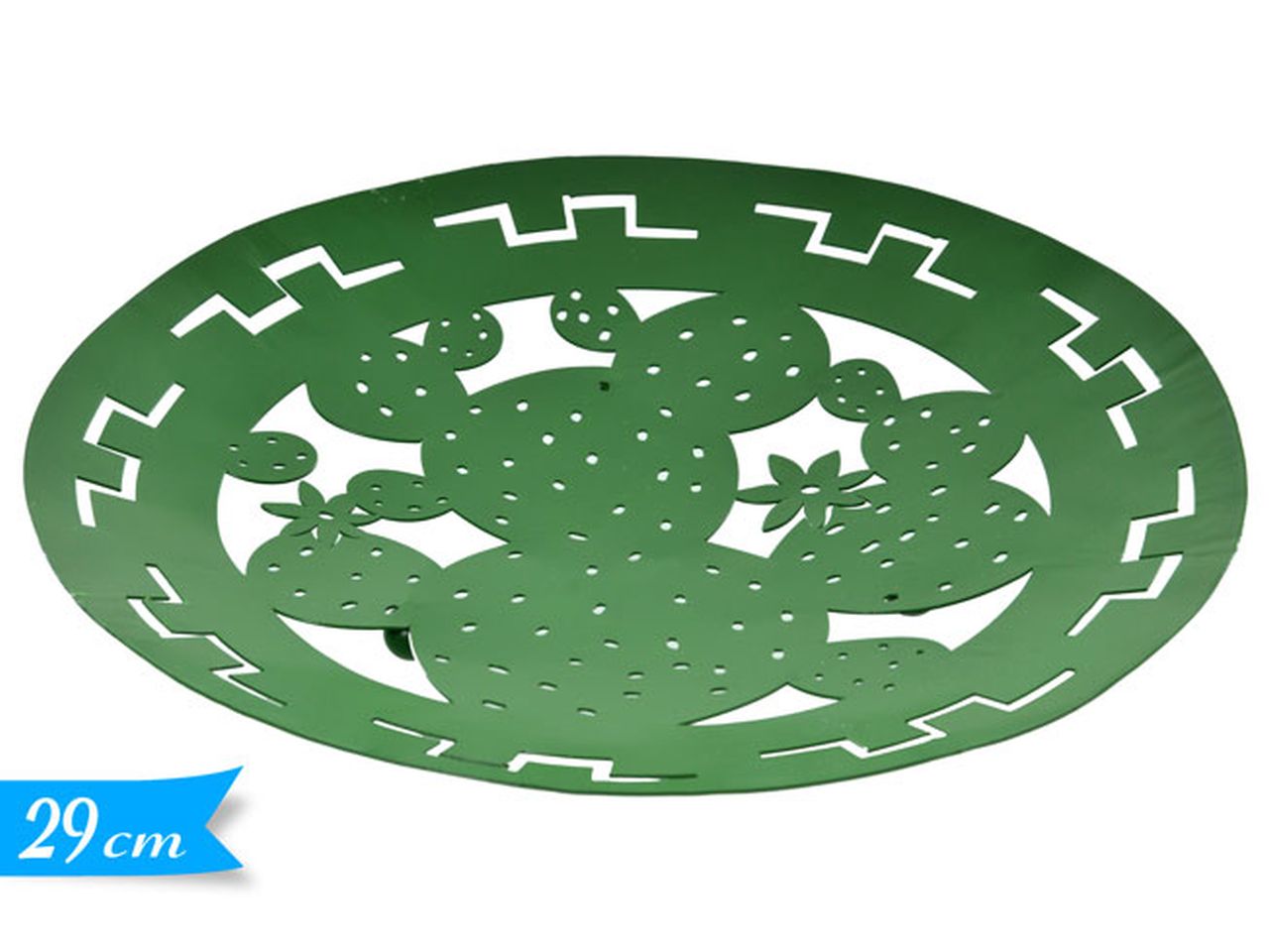 Linea cactus piatto decorativo in metallo 29cm