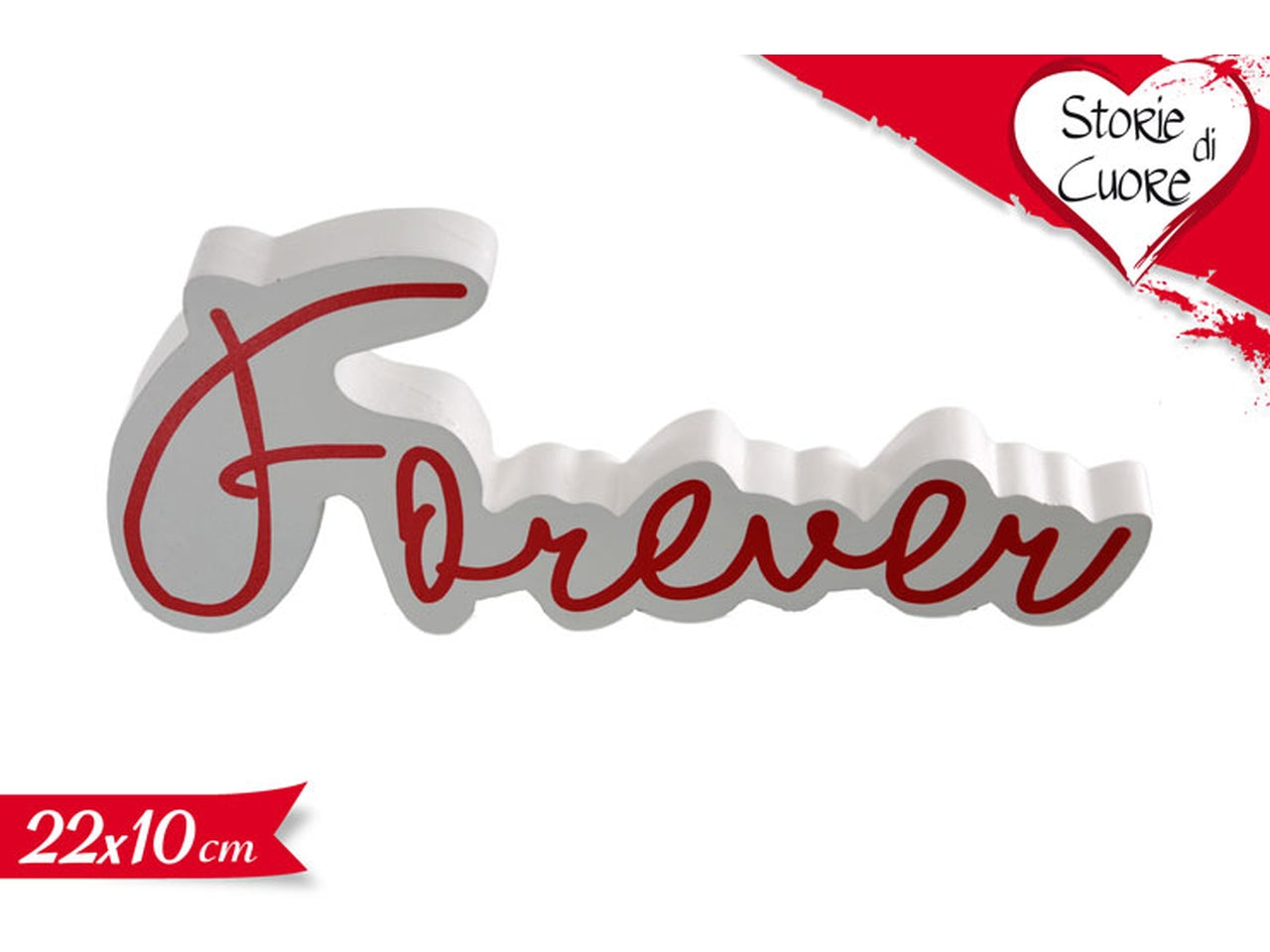 Scritta decorativa forever 22x10cm
