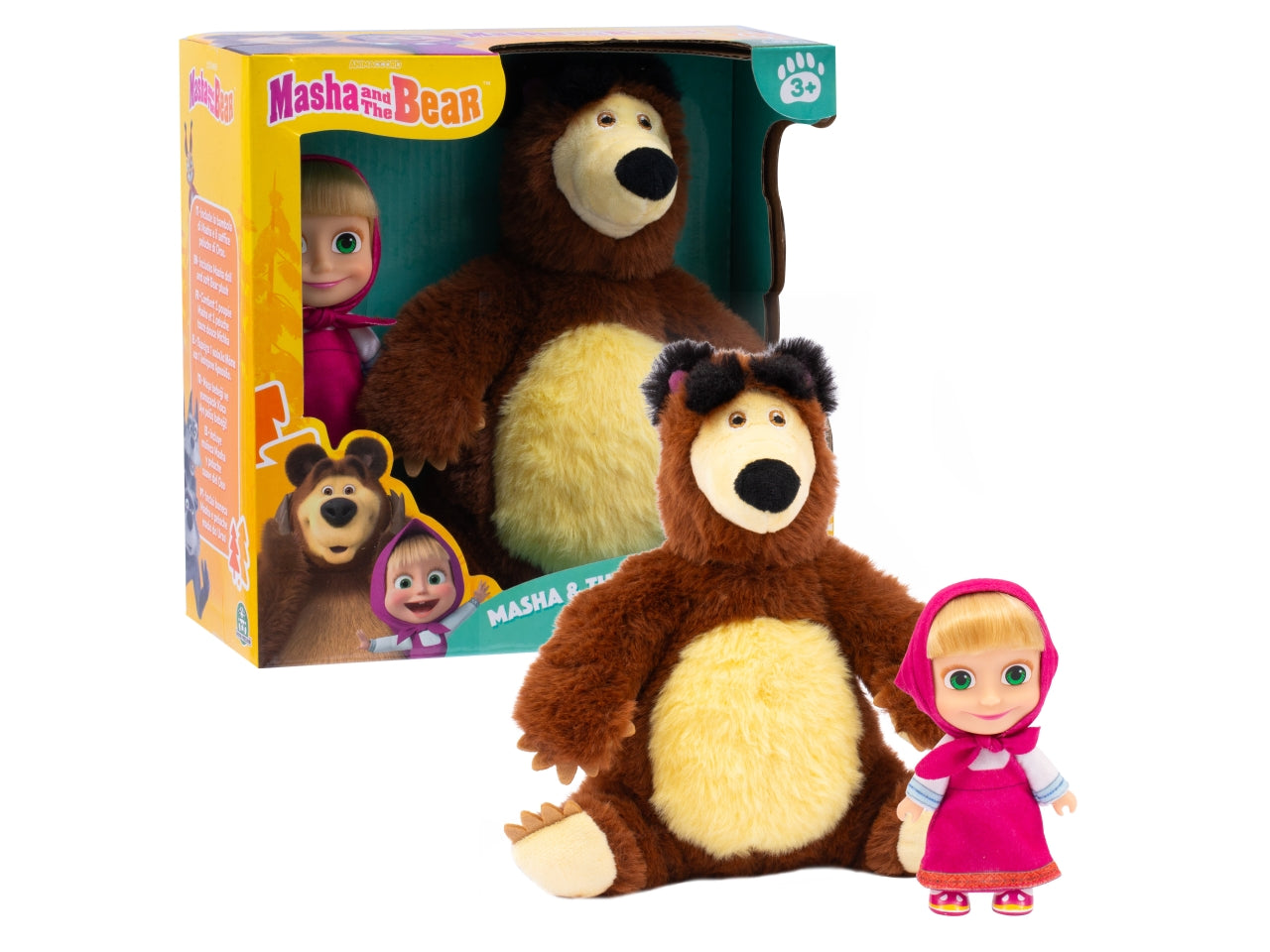 Masha doll 12cm con peluche orso 20cm