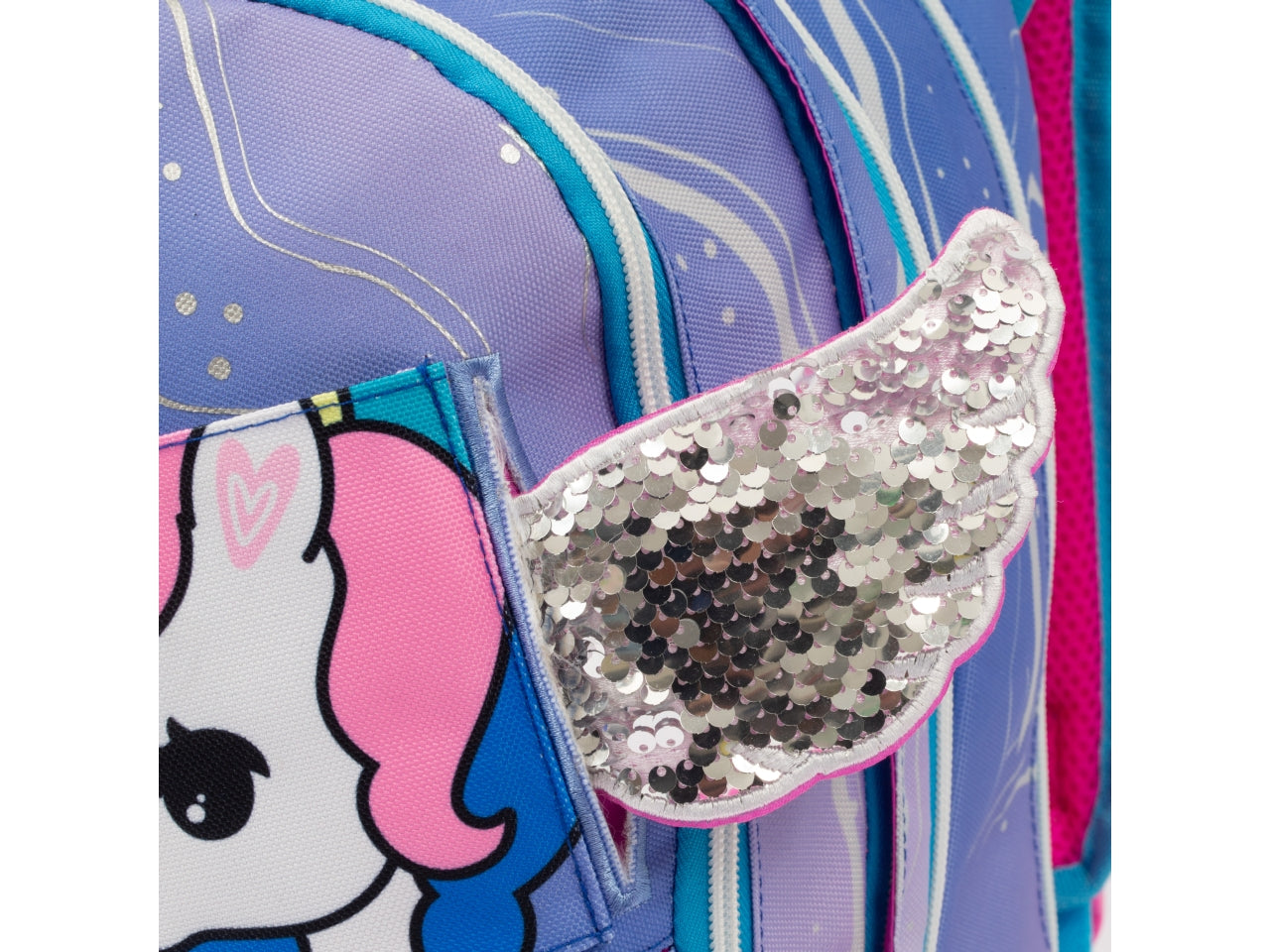 Zaino Estensibile GO POP Round Per Bambine, 3 Scomparti E Tasche Interne, Schienale E Spallacci Imbottiti, Con Fascia Personalizzata E Pop Up, Per Scuole Elementari e Medie - Giochi Preziosi