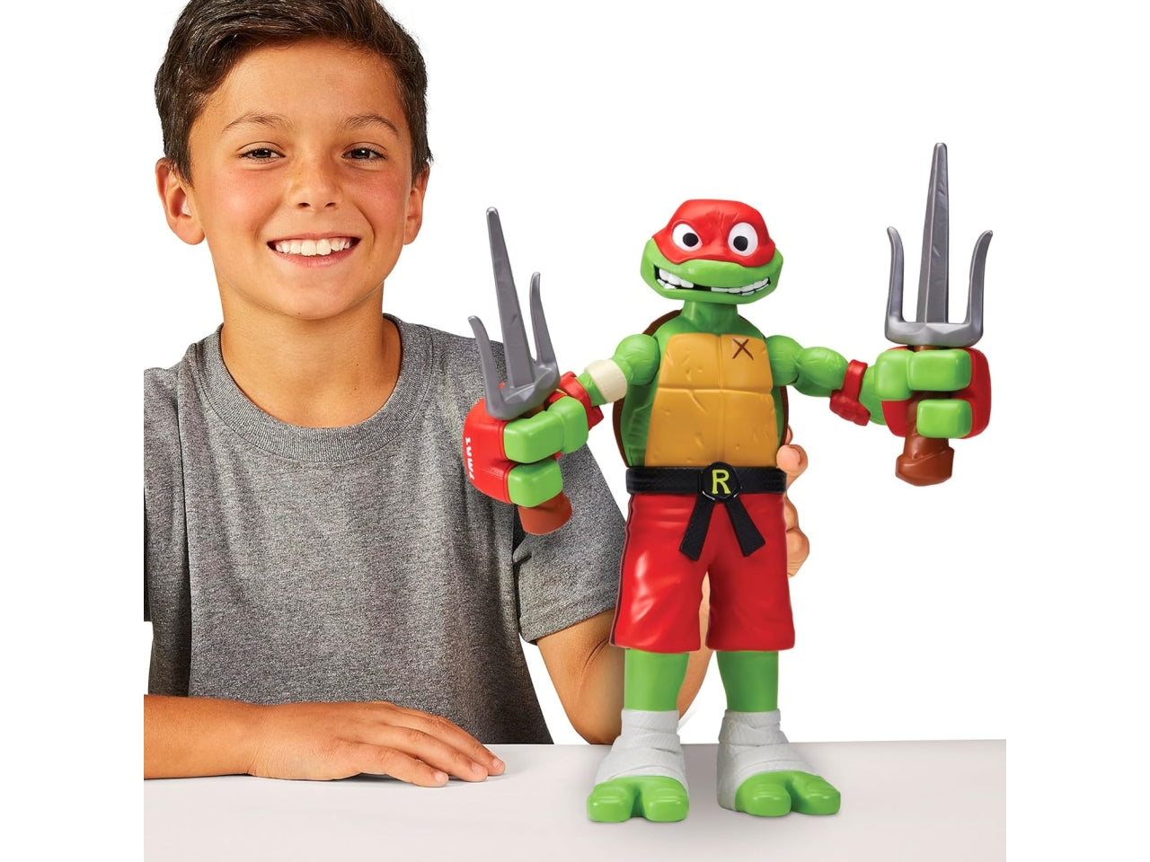 Turtles personaggio rolling punch ralph - Raffaello in versione personaggio gigante 30 cm con funzione! Spostandolo - Giochi Preziosi
