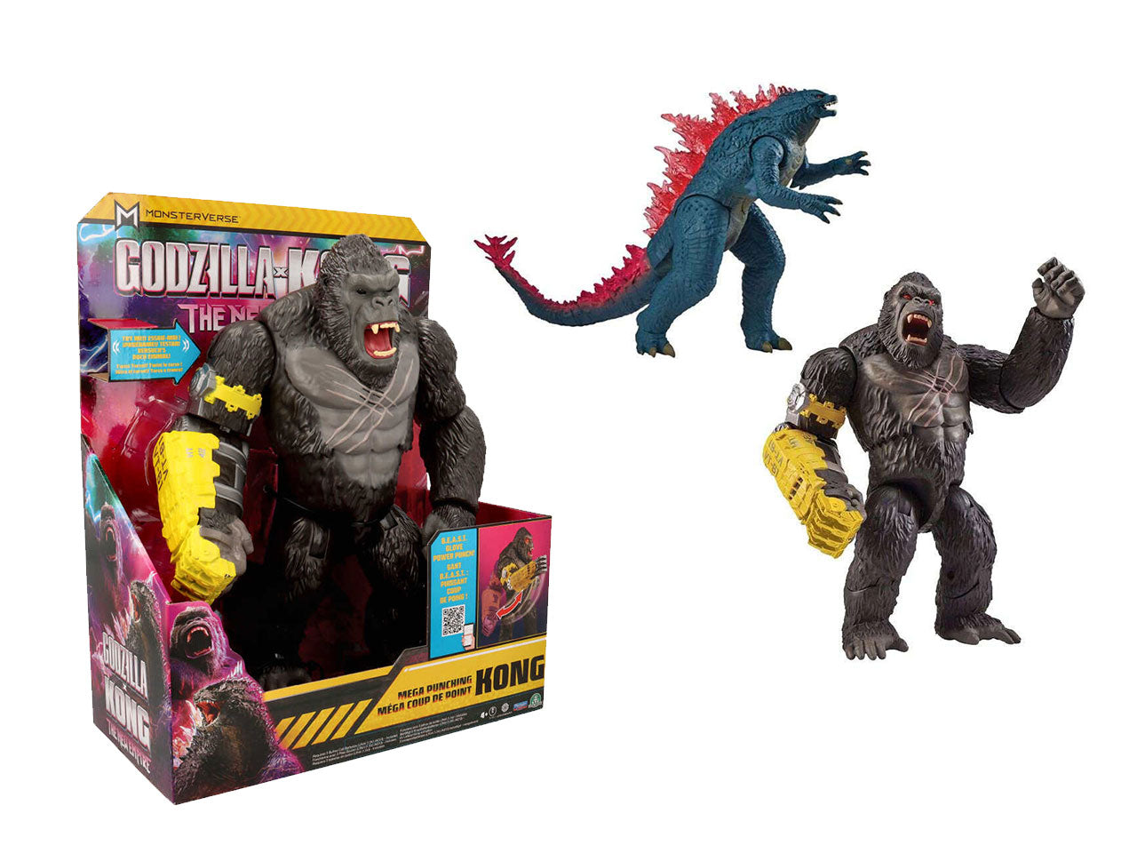 Godzilla x kong mega personaggio deluxe 33cm con funzione - Personaggi alti 35 cm, dettagliatissimi e con funzioni straordinarie! Premendo - Giochi Preziosi