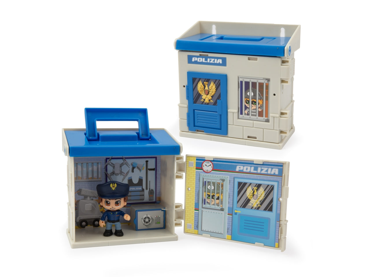 Polizia ufficio con personaggio - Ufficio di polizia altamente dettagliato con accessori inclusi. La confezione - Giochi Preziosi