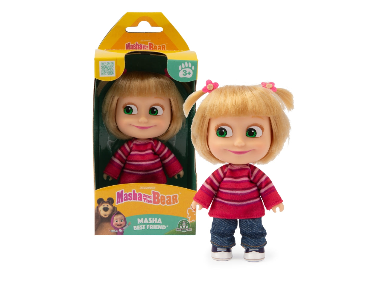 Masha doll 12cm - Masha bambola 12 cm con capelli pettinabili. Disponibile in 3 - Giochi Preziosi