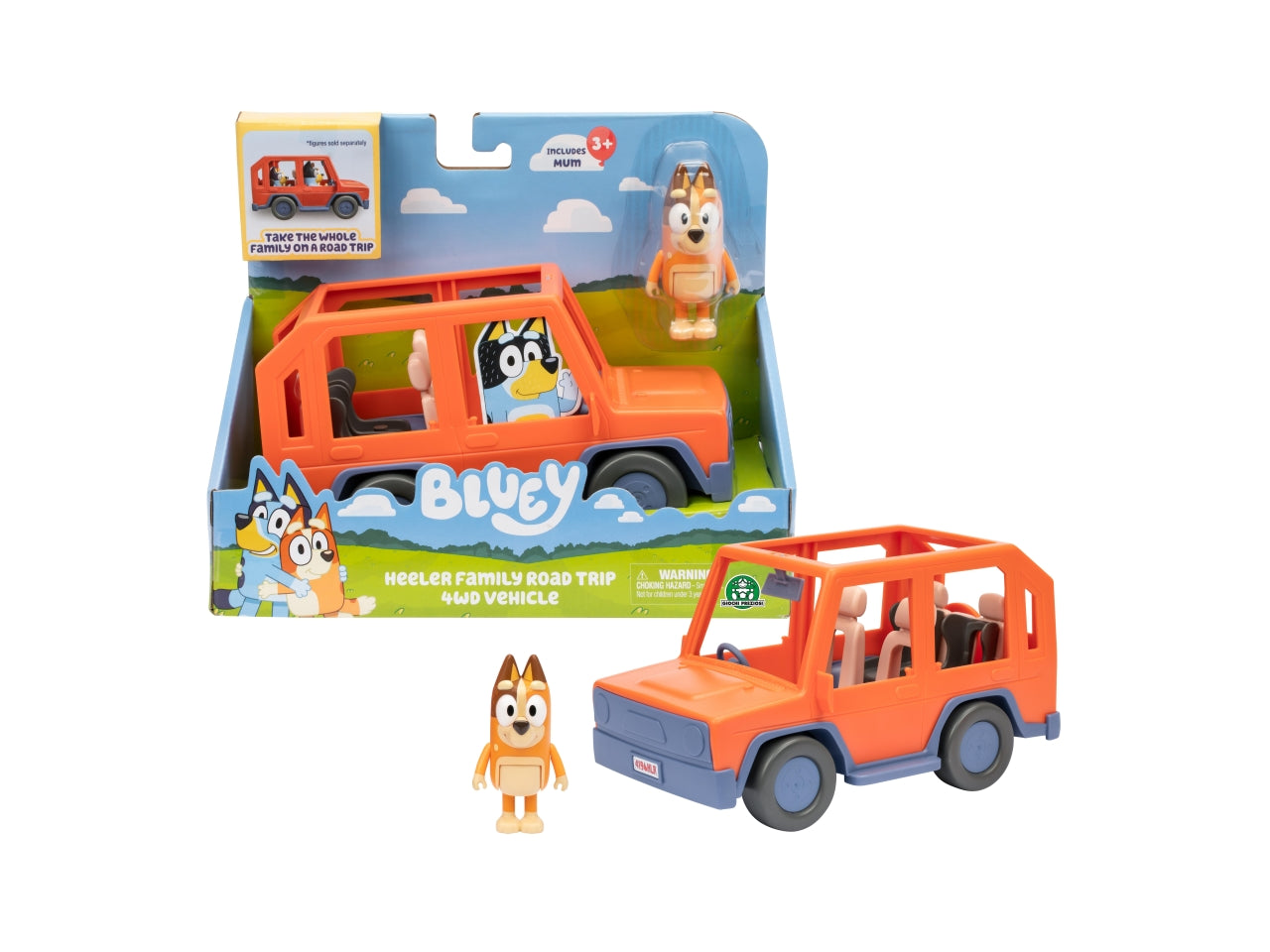 Bluey new jeep mamma chilli - Un nuovissimo veicolo 4 WD per la famiglia di Bluey. - Giochi Preziosi
