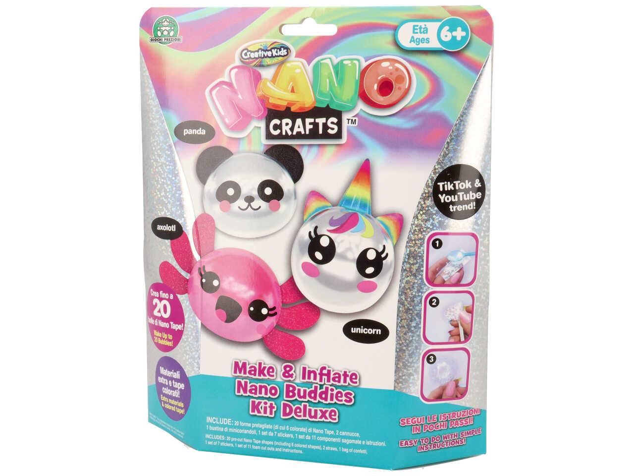 Nano craft nano buddies gonfiabili kit deluxe - Questo set speciale permette di creare fino a 20 NAF00000 - Giochi Preziosi