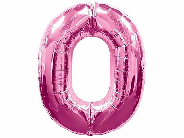 Pallone numerale rosa 0 010f