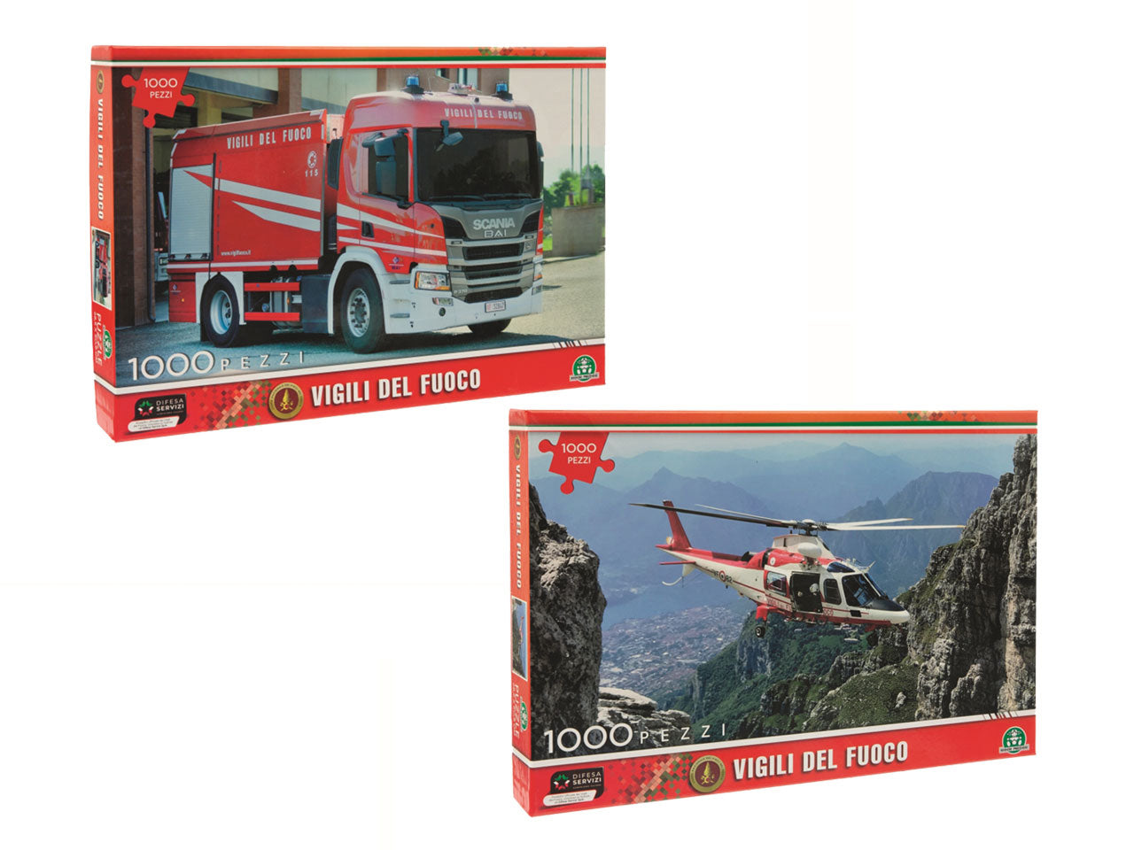 Puzzle 1000 pezzi 2D Vigili del fuoco | Grandi Giochi