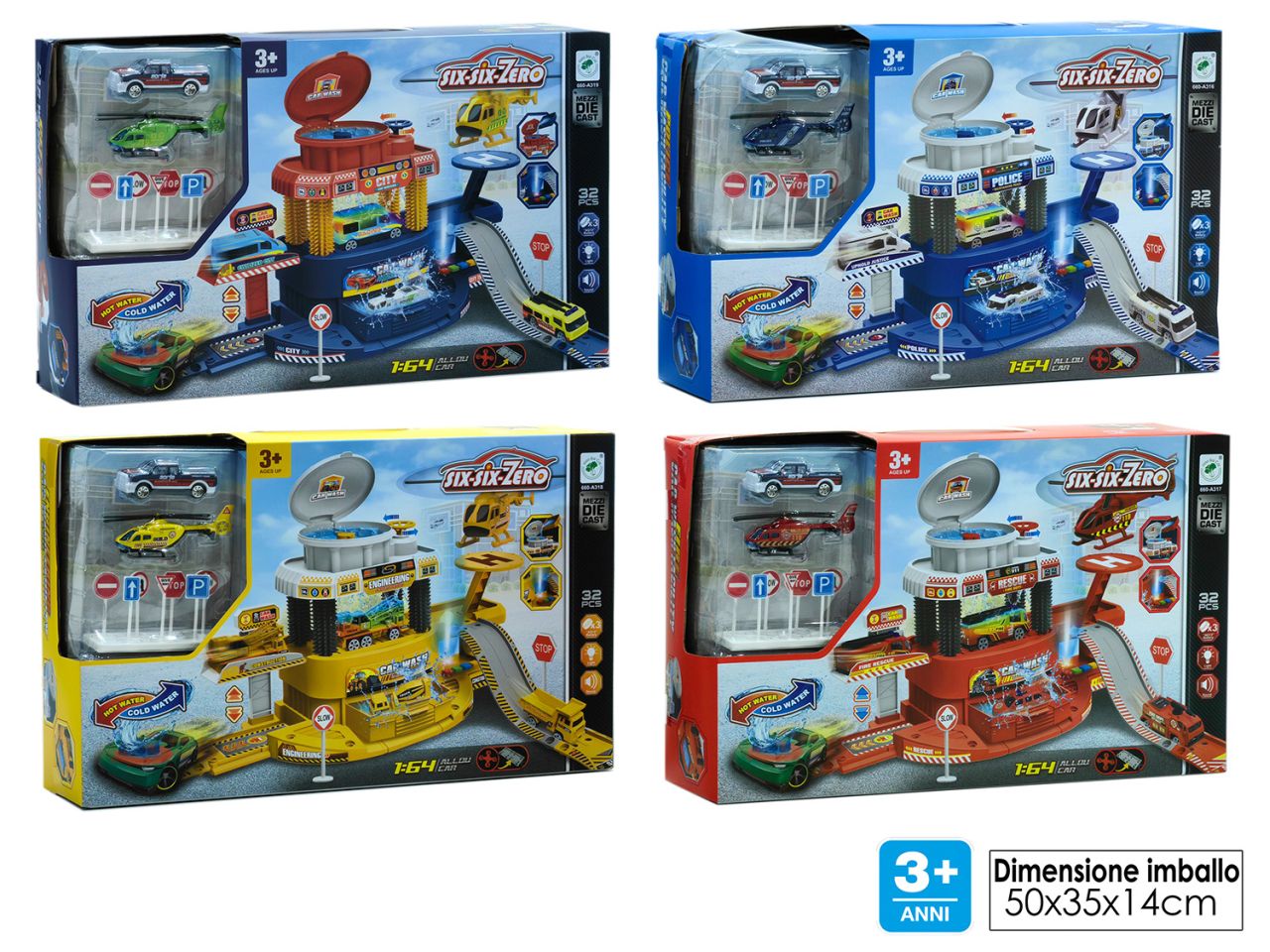 Parcheggio con luci e suoni disponibile in 4 assortimenti