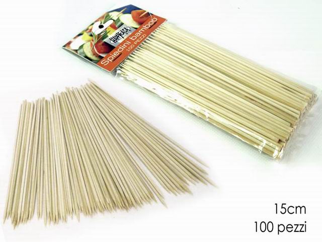 Spiedini bamboo 15cm 100 pezzi 697016
